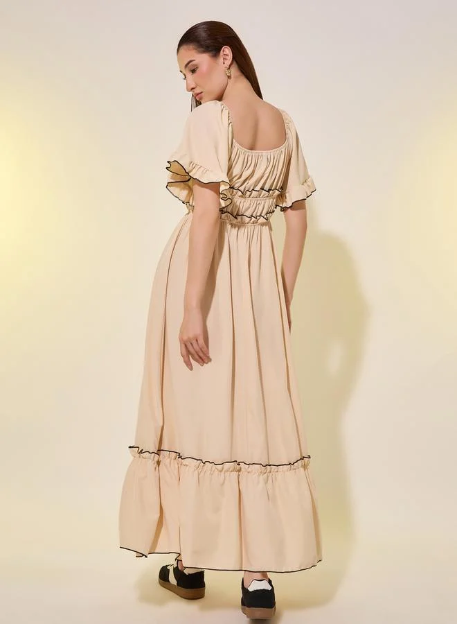 Take Two Ruffled Trimmed Dress