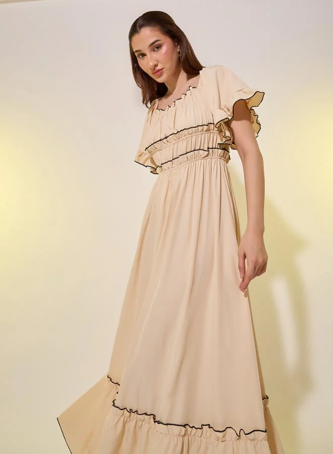 Take Two Ruffled Trimmed Dress