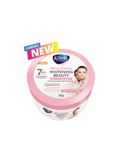 Karis Naturals Milk & Vitamins Whitening Beauty Body Cream 300g