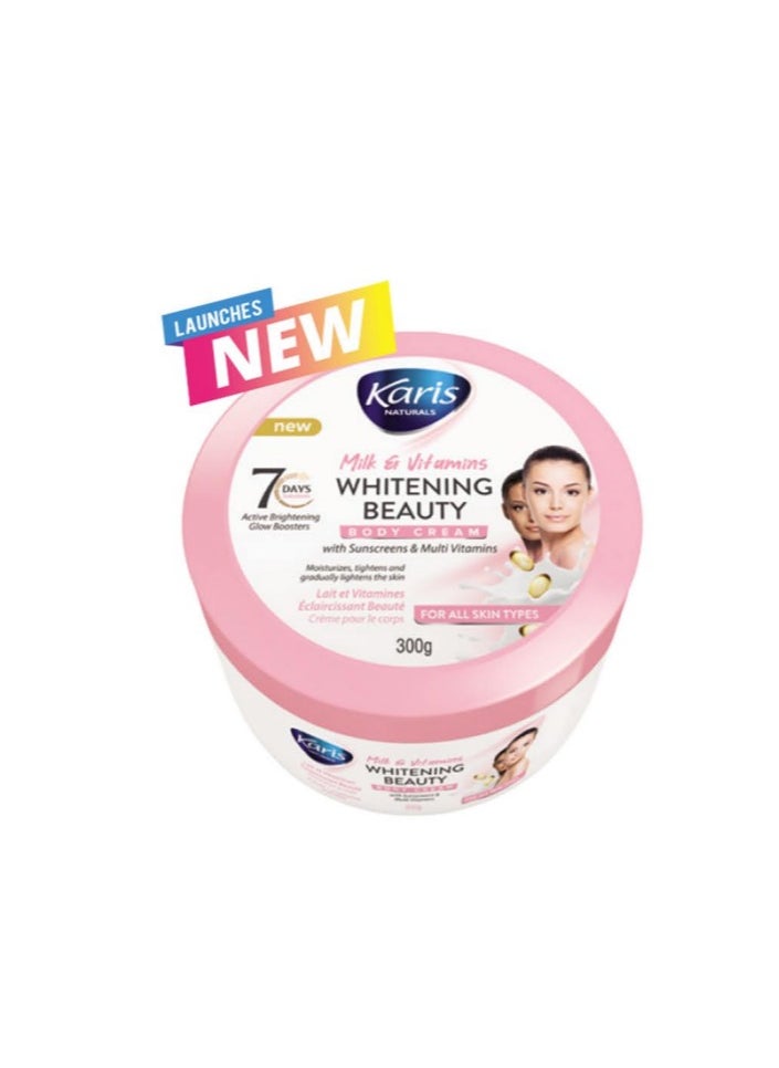 Karis Naturals Milk & Vitamins Whitening Beauty Body Cream 300g