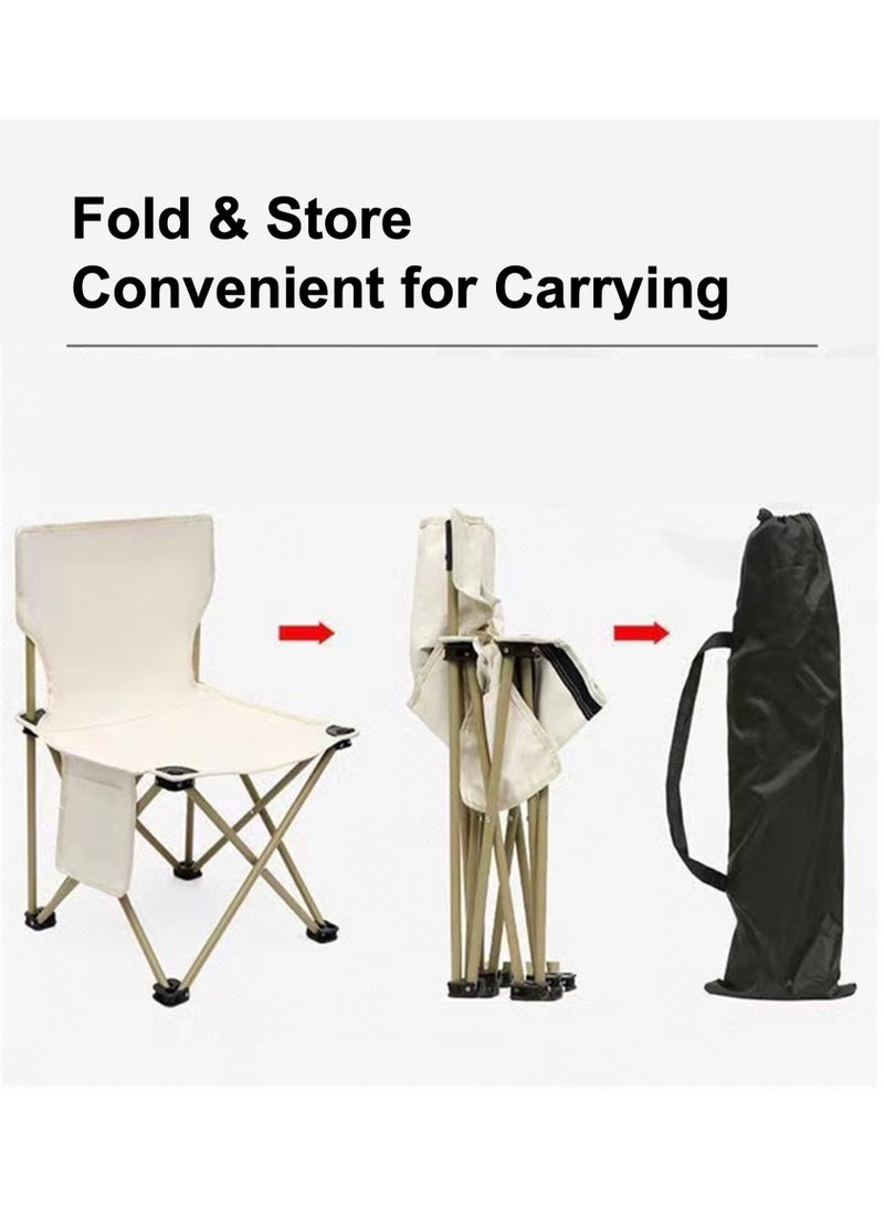 YooA 5-pc Folding Table and Chairs Set, Portable Picnic Long Table with 4 Chairs, Camping Table with Easy Carrying Bag for Outdoor Camping Picnic BBQ, Party and Dining (1*1.2m Long Table, 4*Chairs) - Image 5
