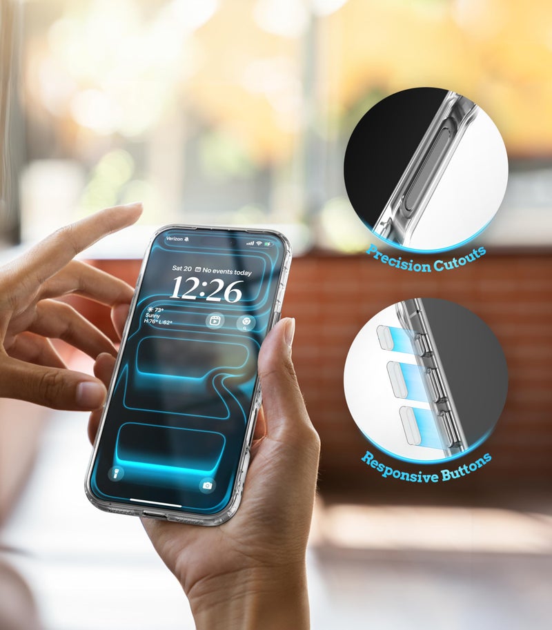 Parachute Clear Cover for iPhone 17 Pro Max Case 6.9" with Magnetic Strip (Compatible with MagSafe) – Slim Transparent Shock-Absorbent, Anti-Yellow, Camera Guard, Bumper, Wireless-Charging - Clear - Image 5