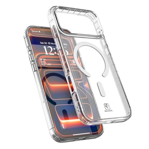 Parachute Clear Cover for iPhone 17 Pro Max Case 6.9" with Magnetic Strip (Compatible with MagSafe) – Slim Transparent Shock-Absorbent, Anti-Yellow, Camera Guard, Bumper, Wireless-Charging - Clear - Image 2