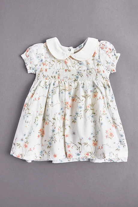 R&B Printed Flared Dress with Bloomers