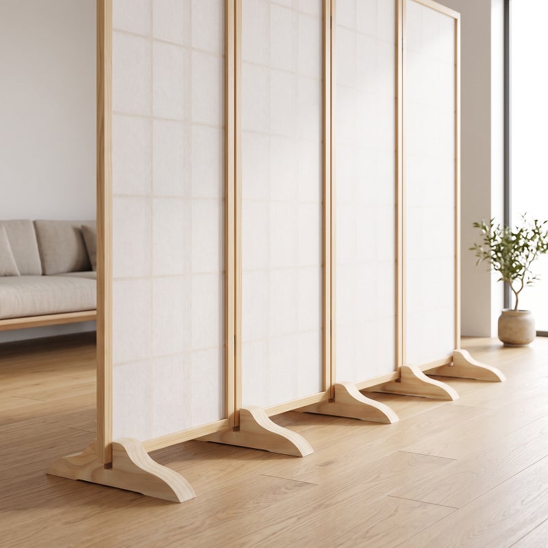4pcs Partition Support Room Divider Stand Base Divider Base Room Divider Holder - Image 2