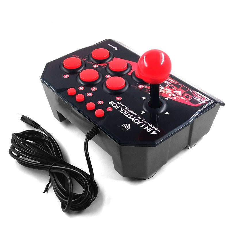 Factory direct s switch accessories King of Fighters Fighting double fight 4 in 1 wired rocker Switch game handle black - Image 2