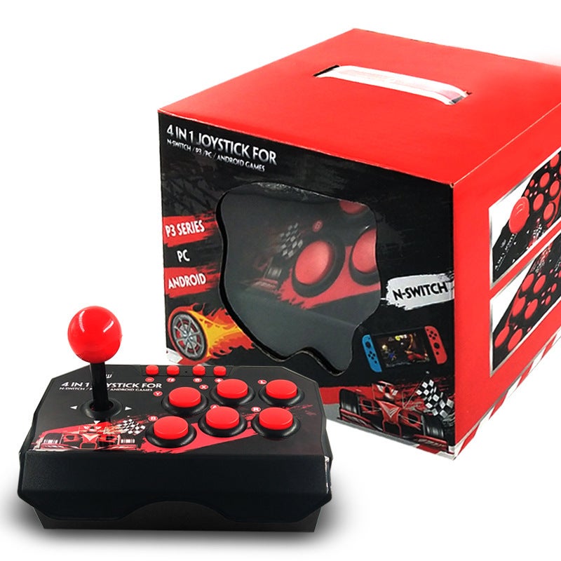 Factory direct s switch accessories King of Fighters Fighting double fight 4 in 1 wired rocker Switch game handle black - Image 3
