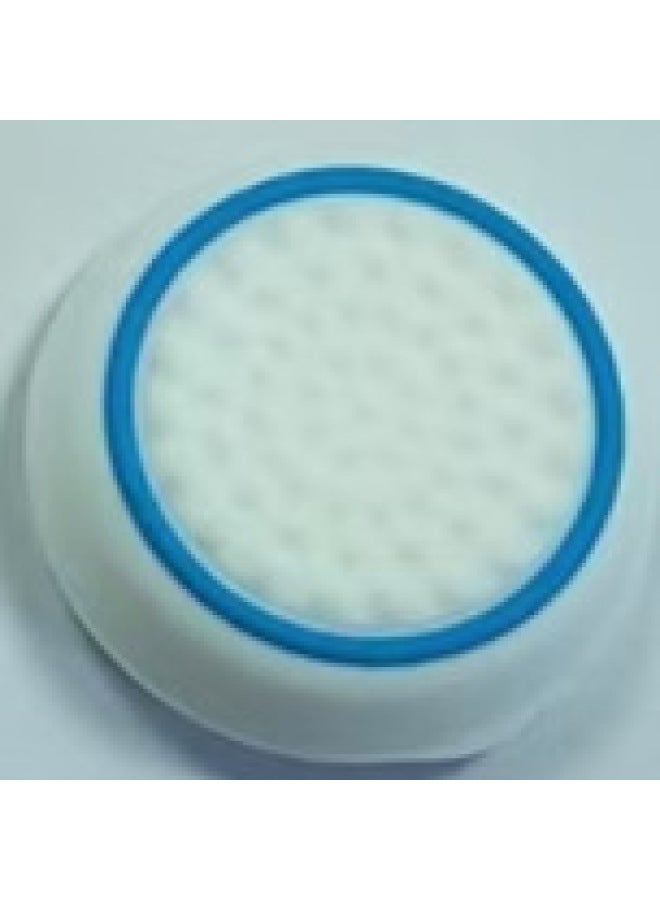 PS4 Rocker Cap PS3/PS5 Game Machine Mushroom Head Protection Key Cap Two-color Handle Silicone Cap Luminous-Product Color:Ps-36 White Bottom Hoop  - Image 1