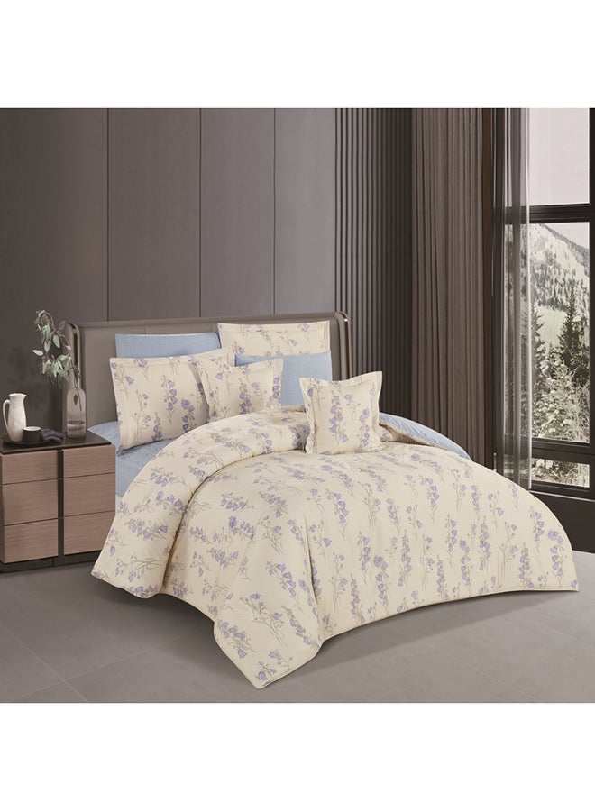 ليفور طقم لحاف من هورس  كلاسيك قطن فاخر 100٪ بنقشة الزهور 8قطع - Image 2