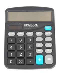 Epsilon Epsilon 12 Digit Desktop Calculator- EPSCL166, Includes Percent Function, Auto Replay, Independent Memory  - Image 1