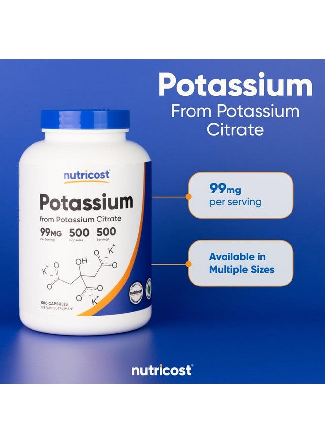 Nutricost Potassium Citrate 99mg, 500 Capsules - Image 5