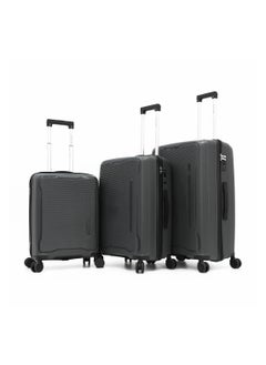 GIORDANO Giordano Hardside Luggage Trolley Bag 3 Pieces set,Grey (S-20,M-24,L-28 Inch)  - Image 1