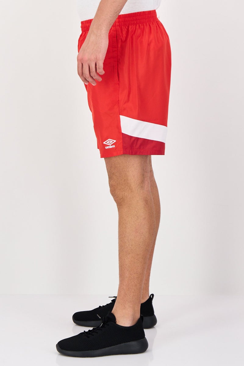 umbro Men Sportswear Fit Brand Logo Training Shorts, Red - Image 3