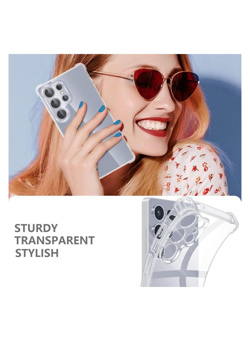Galaxy S25 Ultra Case Clear Case for Samsung S25 Ultra with Reinforced Corners Soft TPU Drop Protection Phone Case for Samsung Galaxy S25 Ultra (Clear)  - Image 2