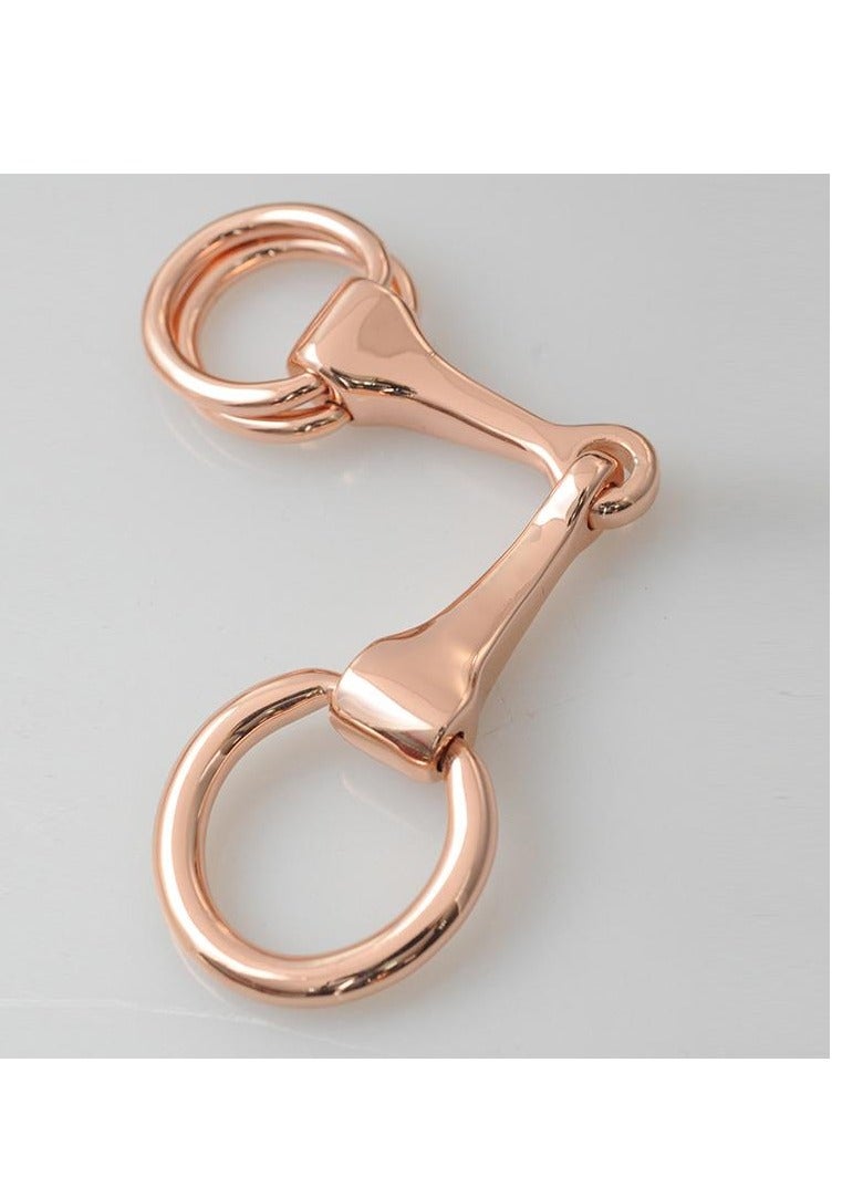 " Scarf ring for women, high quality material - imported-Rose gold - Image 4