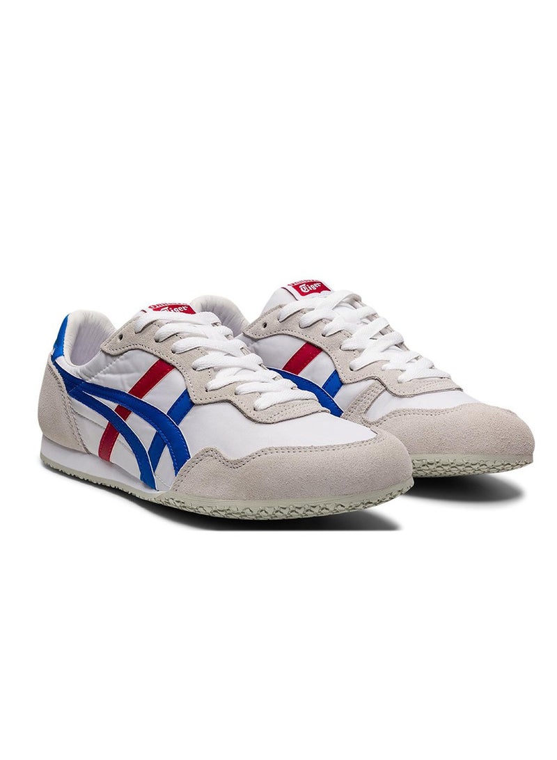 Onitsuka Tiger SERRANO Men and Women Casual Athlesiure/Colorblock Sneakers Shoes White/Blue/Red - Image 3