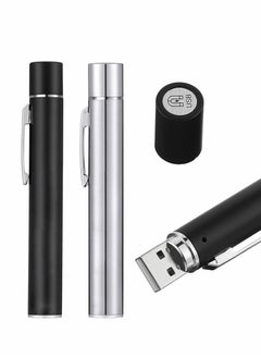 Y&D Pen Torch Reusable, 2 PCS Diagnostic Medical Penlight USB Rechargeable LED Ligh for Nurses Students Doctors, Mini Flashlight with Sources, Magnetic Cap, Pocket Clip  - Image 1