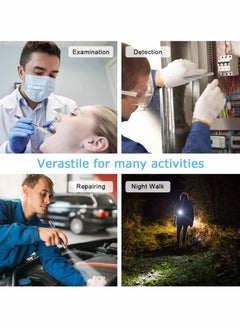 Y&D Pen Torch Reusable, 2 PCS Diagnostic Medical Penlight USB Rechargeable LED Ligh for Nurses Students Doctors, Mini Flashlight with Sources, Magnetic Cap, Pocket Clip  - Image 2