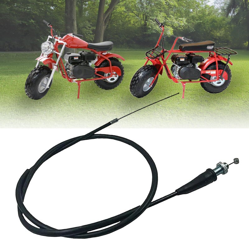 Chikia 50 inch Throttle Cable Replacement for Co leman CT200U BT200X CT200UEX Baja Warrior Massimo MB200 Mini Bike 79cc 80cc 97cc 196cc 200cc 212cc Doodle Bug Hensim Monster Moto Motovox