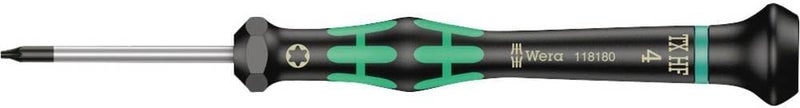 ويرا مفك كهربائي دقيق من Wera، طراز 05118180001 Kraftform Micro 2067 Torx HF، رأس من نوع TX4، طول شفرة 40 مم - Image 1
