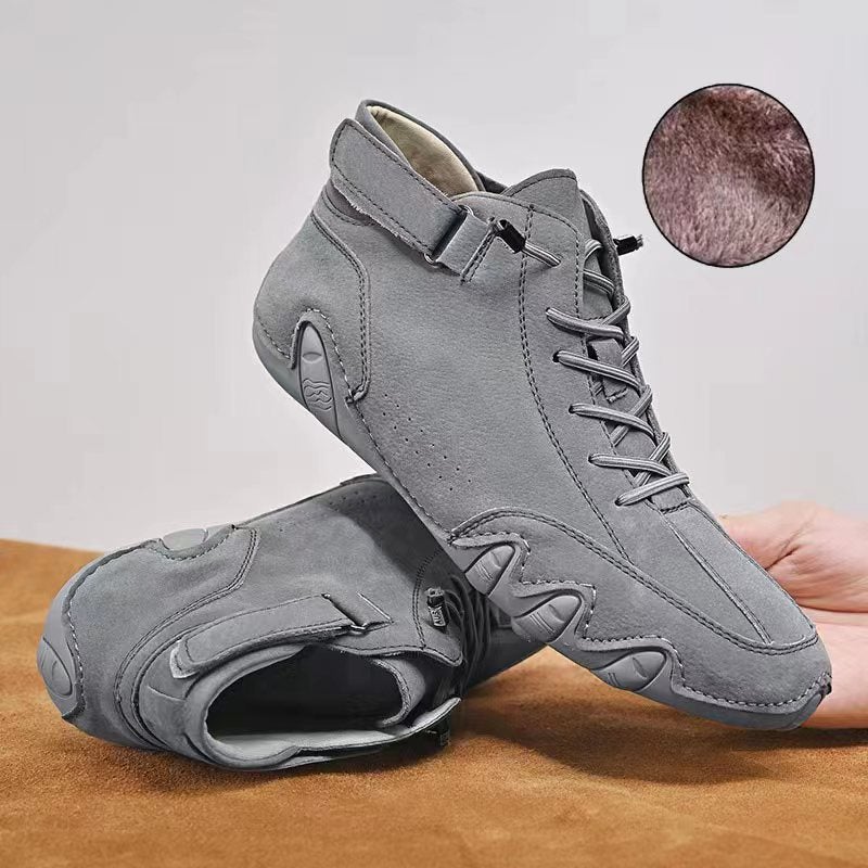 Didi Ram Popular Men'S Shoes High-Top Cotton Shoes Men'S Casual Shoes Winter Velvet Thickeneded Shoes Boots Men'S Style - Image 1