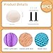 Chicooan 6 Pack Stress Balls 3 Textures Crunchy Sand Squishy Balls ASMR Toys with Air Pumps Smoothie Balls for Stress Relief Squeeze Fidget Toys for Party Favors Employee Gifts - Image 4