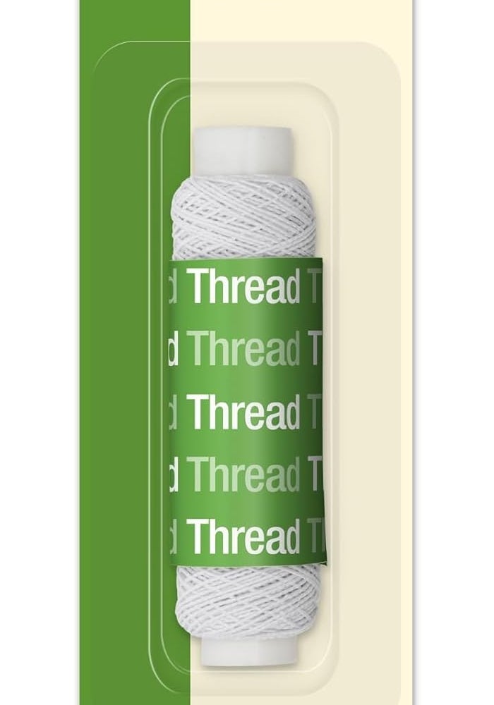 Dritz 30 Yards Elastic Sewing Thread in White for Sewing and Crafting - Image 1