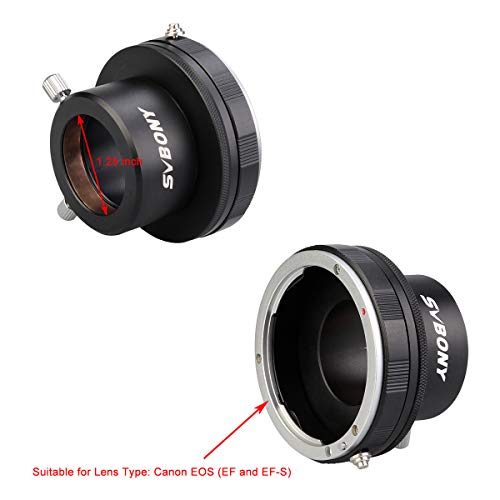 SVBONY SV149 Camera Lens Adapter for Canon DSLR Cameras Lens to 1.25 inch Eyepiece Adapter for Photography Guiding - Image 2