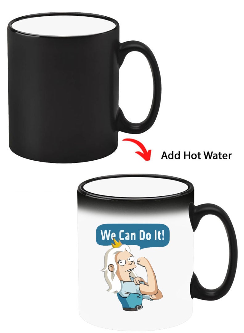 Theodor Color Changing Heat Sensitive Ceramic Mug, Image Revealed When HOT Liquid is Added! We can do it-01 - Image 1