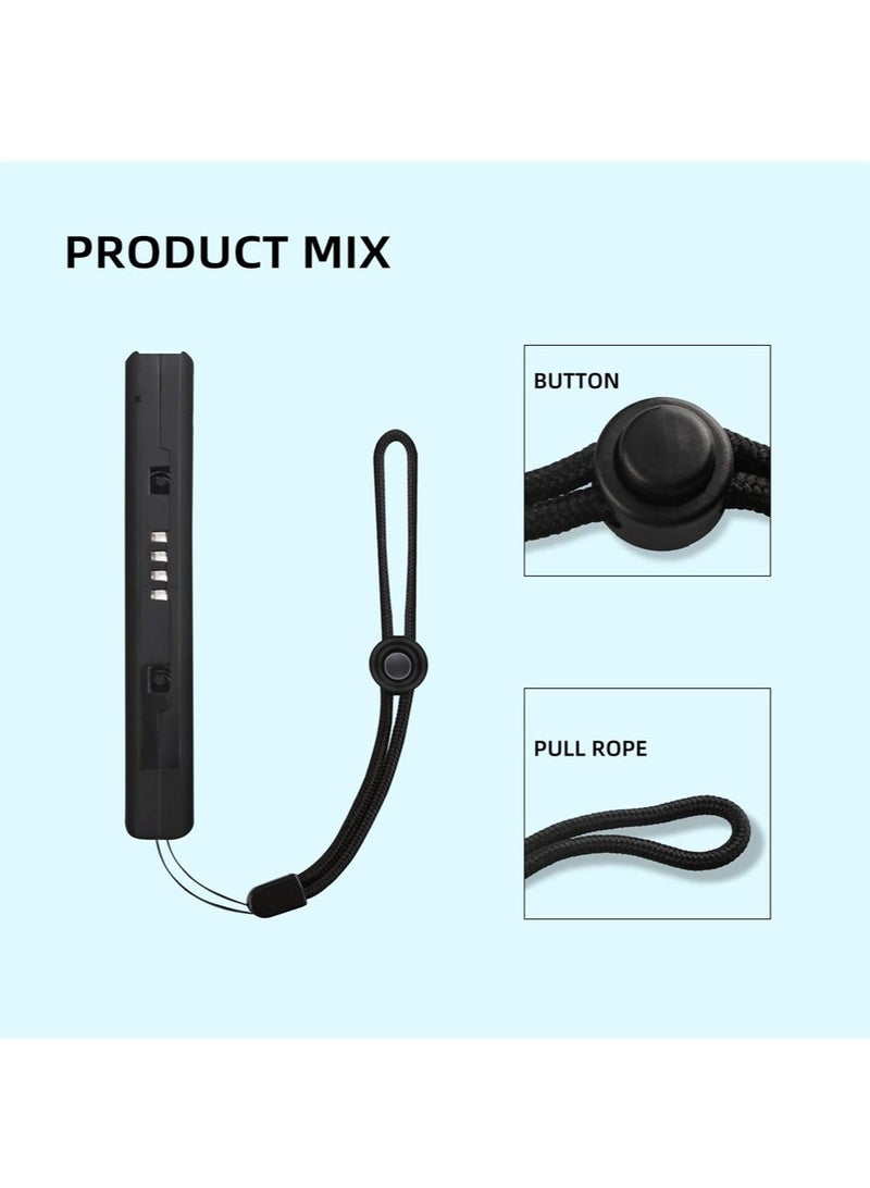 كابتن تيك حزام معصم لجهاز نينتندو سويتش جويكون، قطعتان من ملحقات قطع الغيار لأشرطة سويتش جوي كون، حزام جويكون قابل للتعديل - Image 3