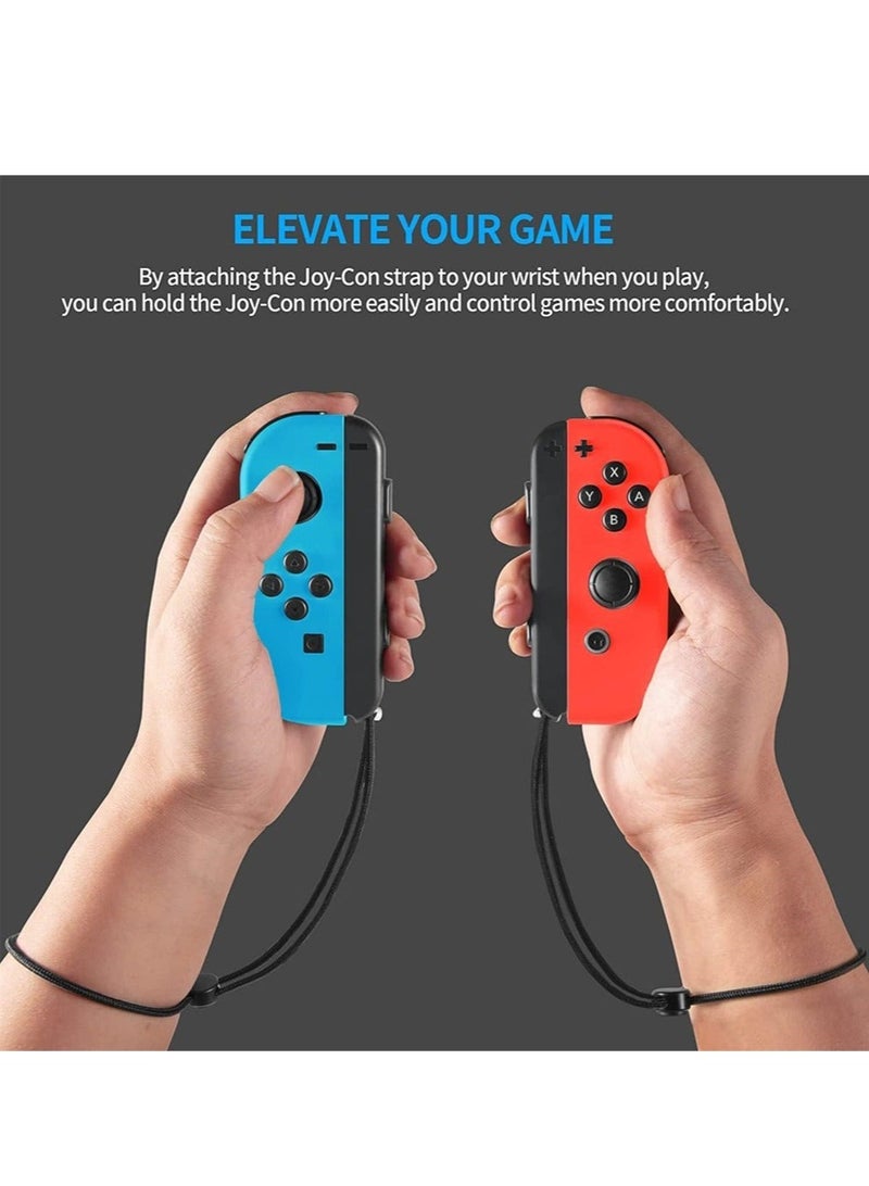 كابتن تيك حزام معصم لجهاز نينتندو سويتش جويكون، قطعتان من ملحقات قطع الغيار لأشرطة سويتش جوي كون، حزام جويكون قابل للتعديل - Image 2