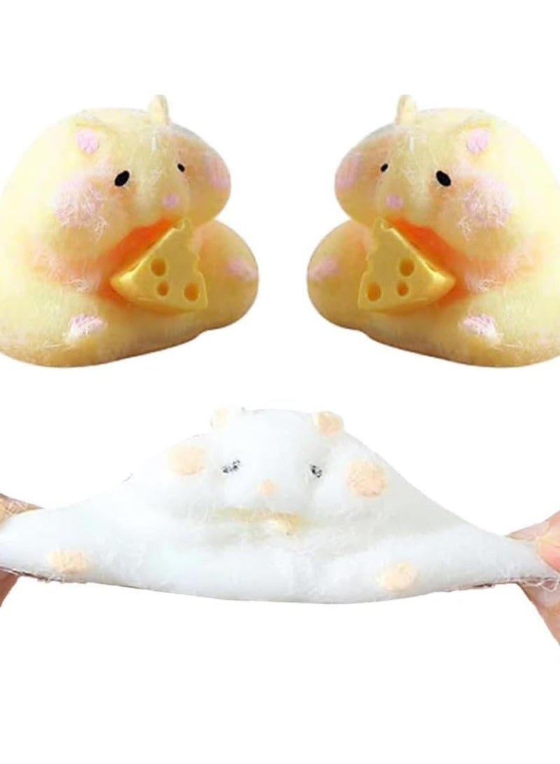 general 2 Pack Taba Soft Kids Toys, Taba Soft Hamster Soft Quiet Fidget Toys, Kawaii Stress Relief Squishies PVC Squishy Sensory Toys, Kids Teen Gifts - Image 5