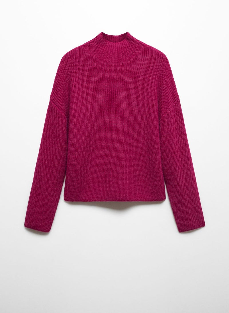 High Neck Knitted Sweater