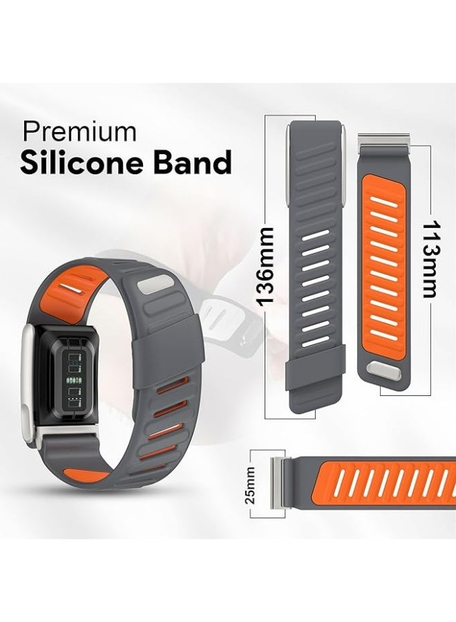 سوار سيليكون متوافق مع Whoop 5.0 Band، حزام رياضي مريح ومتين وقابل للتعديل من السيليكون للرجال والنساء، مع موصل على شكل حرف U - Image 2