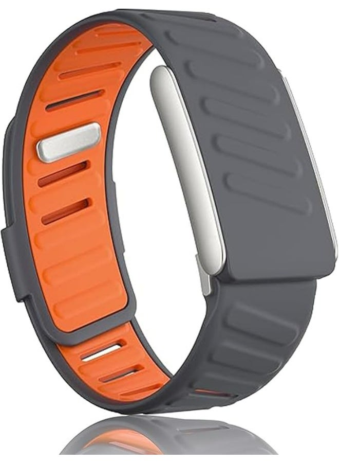 Silicone Wristband Compatible with Whoop 5.0 Band, Comfort Durable Soft Adjustable Silicone Sports Loop Strap for Men & Women, with U Shapped Connector - Image 1
