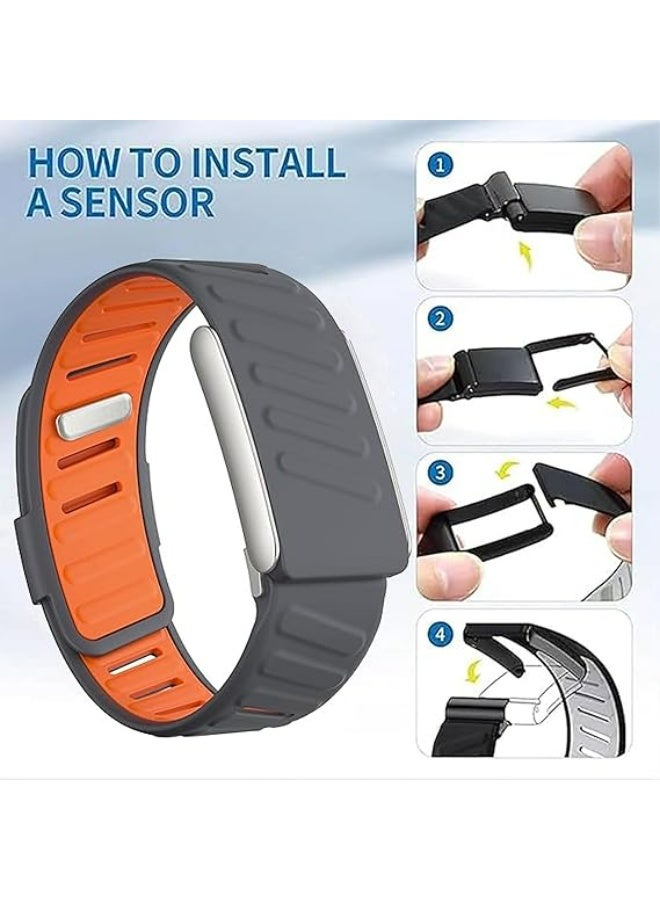 Silicone Wristband Compatible with Whoop 5.0 Band, Comfort Durable Soft Adjustable Silicone Sports Loop Strap for Men & Women, with U Shapped Connector - Image 4