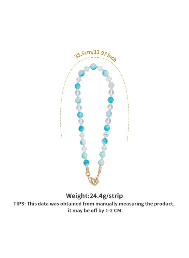 NIBEMINENT Phone Charm/ Chain Strap for Women Girls, Persian Jade Cell Phone Case Lanyard Wrist Strap 