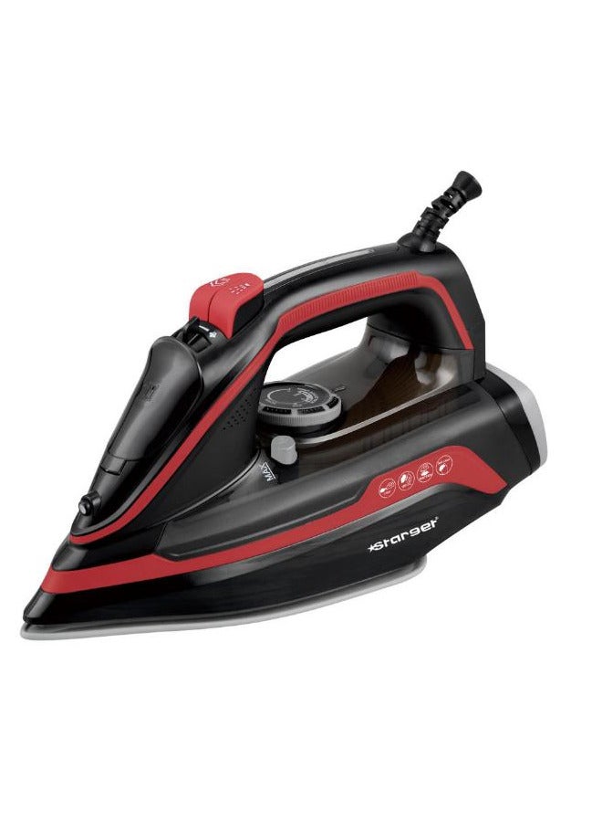 Starget Electric steam iron with non-stick ceramic soleplate and self-cleaning - 2400 Watt Starget