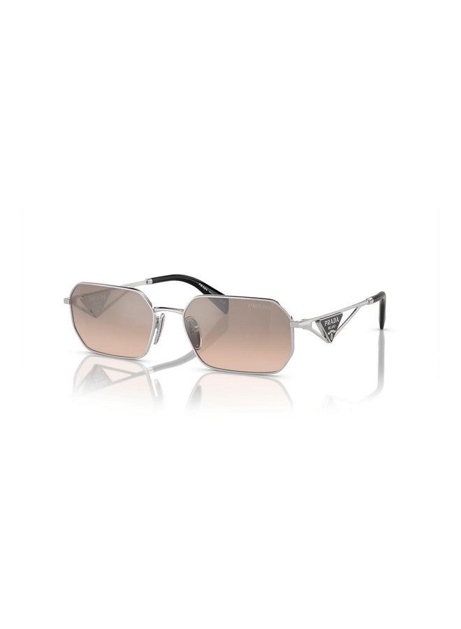PRADA Woman IRREGULAR  SUNGLASSES- PR A51S - lense size:58mm - SILVER - Image 1