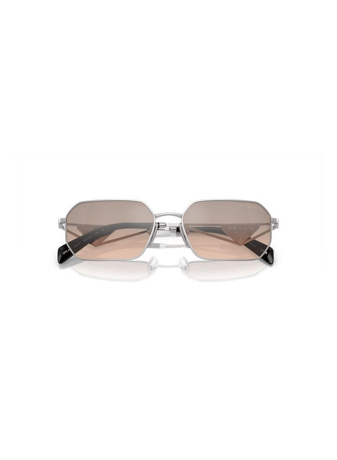 PRADA Woman IRREGULAR  SUNGLASSES- PR A51S - lense size:58mm - SILVER - Image 5