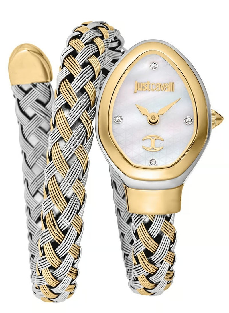 JC Just Cavalli Women's Signature Snake Quartz Watch JC1L264M0055 - Image 1