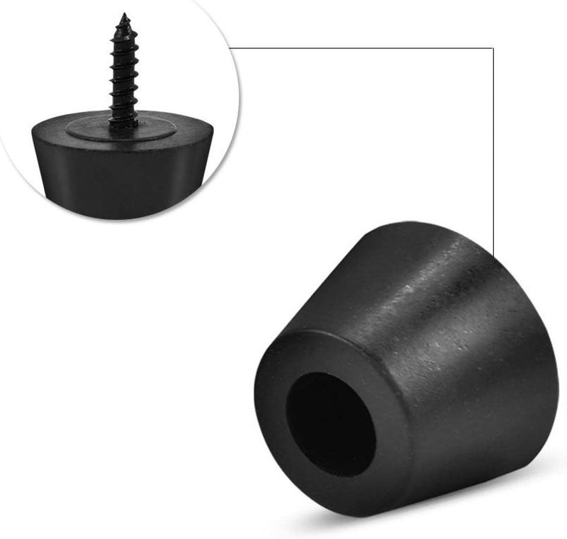 Ashata 8 قطع قاعدة مطاطية مضادة للاهتزاز بحجم 30x20 مم لمكبر الصوت وجيتار أمبليفاير مع براغي، أقدام مطاطية لمكبر الصوت HiFi، أمبليفاير، ساب ووفر السيارة - Image 5
