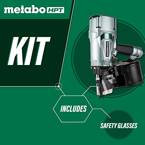 Metabo HPT Coil Framing Nailer | Pro Preferred Brand of Pneumatic Nailers | 15 Degree Magazine | Accepts 2-Inch up to 3-1/4-Inch Nails | Ideal for Wall Sheathing, Roof Decking, & Subflooring | NV83A5 - Image 5