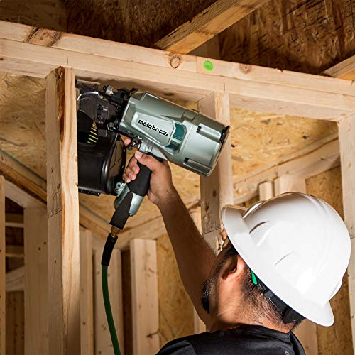 Metabo HPT Coil Framing Nailer | Pro Preferred Brand of Pneumatic Nailers | 15 Degree Magazine | Accepts 2-Inch up to 3-1/4-Inch Nails | Ideal for Wall Sheathing, Roof Decking, & Subflooring | NV83A5 - Image 3