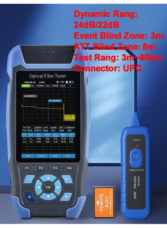 Generic Mini-Pro 1310/1550nm OTDR Multi-Function Built in OPM/OLS / RJ45 Test/VFL Test Range 5m-60Km Dynamic Range 24dB/22dB Connector UPC With FC/APC-FC/UPC-SX  - Image 1