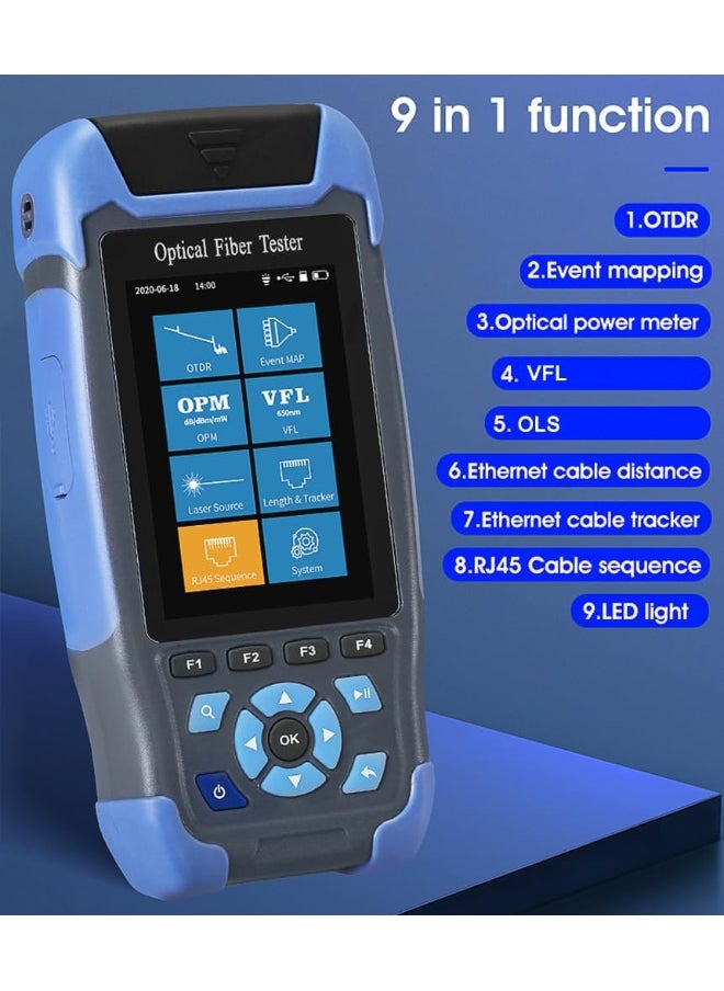 Generic Mini-Pro 1310/1550nm OTDR Multi-Function Built in OPM/OLS / RJ45 Test/VFL Test Range 5m-60Km Dynamic Range 24dB/22dB Connector UPC With FC/APC-FC/UPC-SX  - Image 2