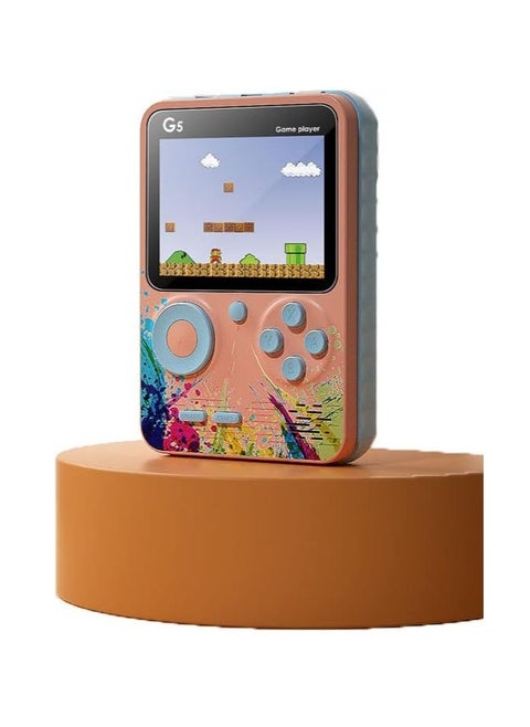 "G5 Handheld Game Console – Cartoon Edition, Nostalgic Design with Double Mini Portable Macaron Style"
