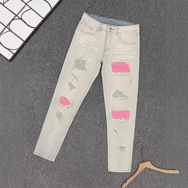 Unisex Classic Denim Jeans Loose Fit Daily Outdoor Wear - Image 1