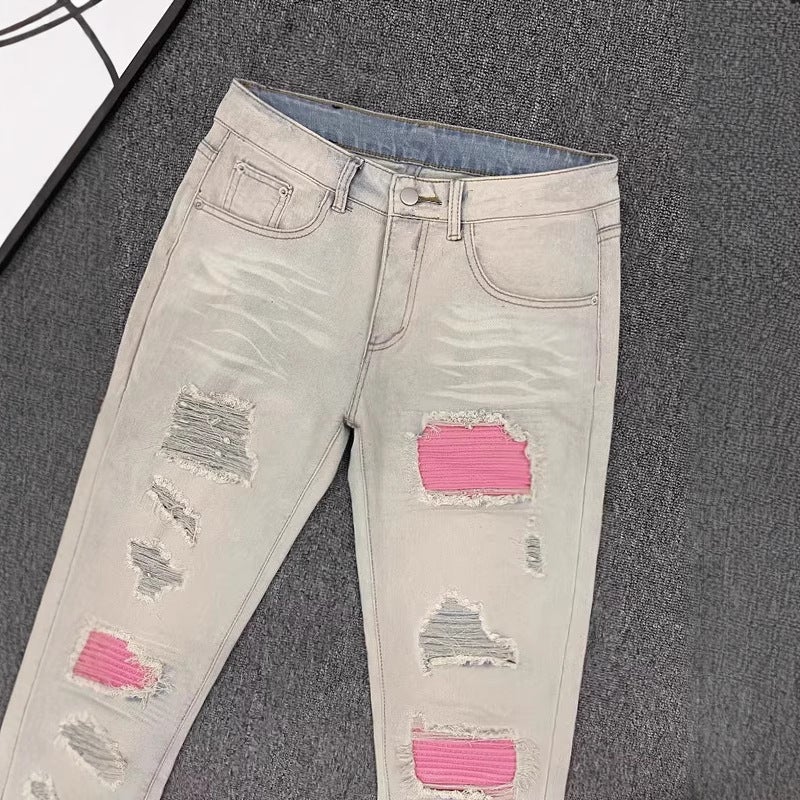 Unisex Classic Denim Jeans Loose Fit Daily Outdoor Wear - Image 2