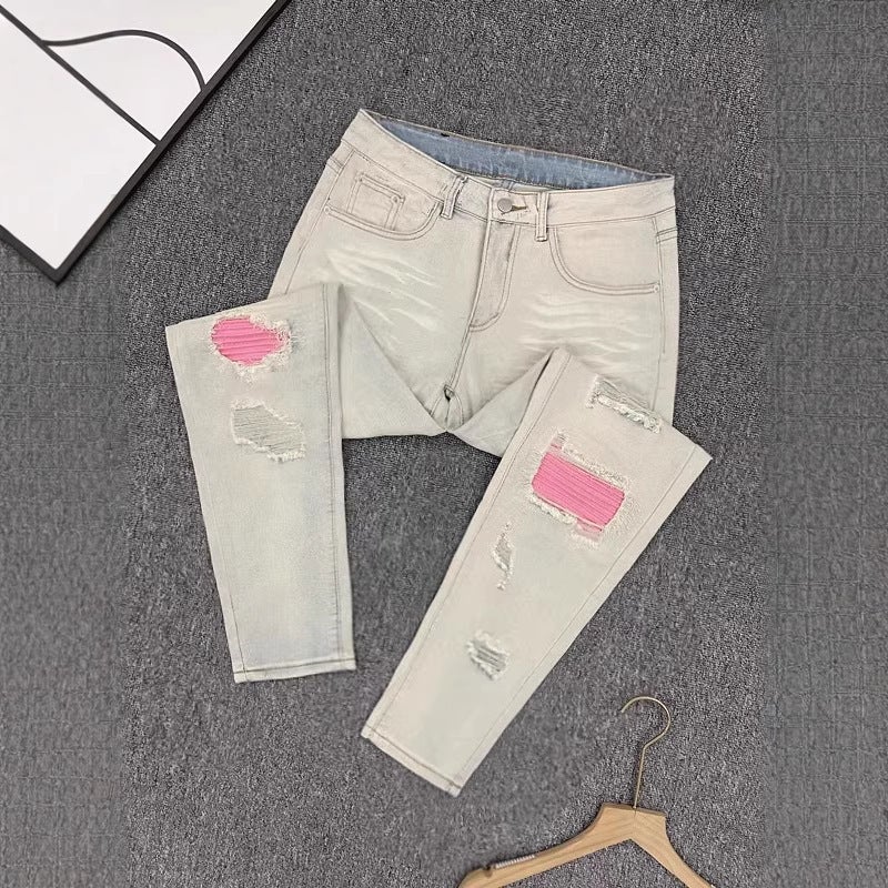 Unisex Classic Denim Jeans Loose Fit Daily Outdoor Wear - Image 4